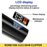 Buy Kemei KM 1113 Hair Clipper, Beard Trimmer for Men in Bangladesh, Kemei KM 1113 Trimmer Price in BD, Hair and Beard Clipper Online, Rechargeable Kemei Trimmer Bangladesh, Professional Grooming Kit for Men BD, Trimmer BD