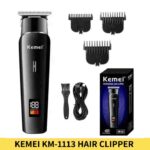 Buy Kemei KM 1113 Hair Clipper, Beard Trimmer for Men in Bangladesh, Kemei KM 1113 Trimmer Price in BD, Hair and Beard Clipper Online, Rechargeable Kemei Trimmer Bangladesh, Professional Grooming Kit for Men BD, Trimmer BD