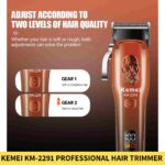 Buy Kemei KM 2291 Professional Hair Trimmer for Men in Bangladesh Online Trimmer BD
