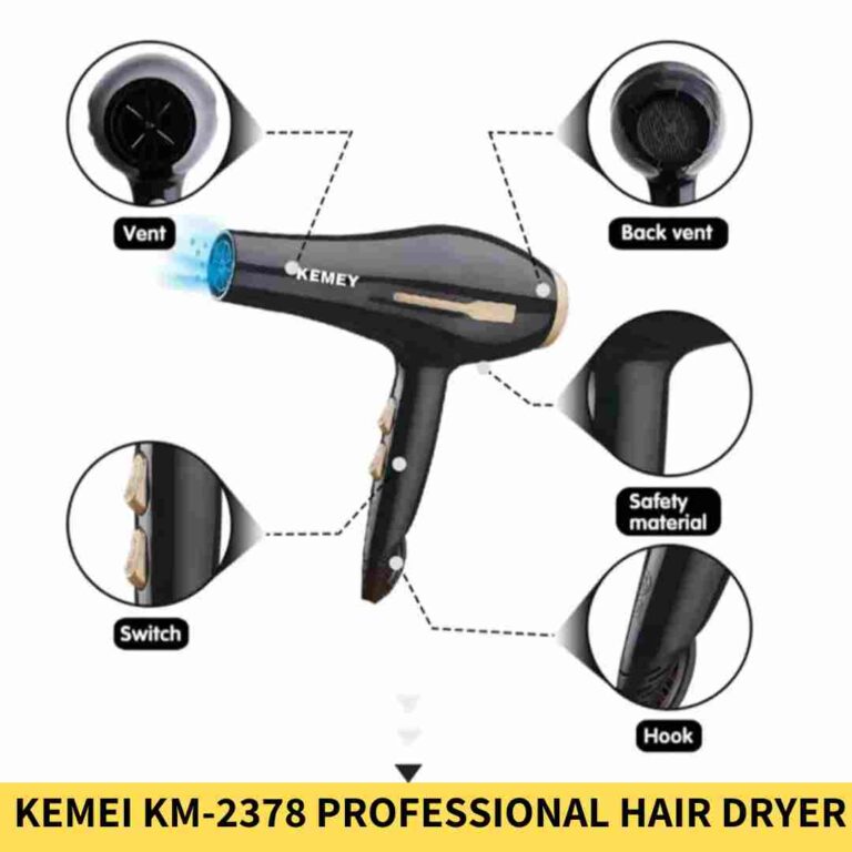Buy Kemei KM 2378 Professional 2 in 1 Hair Dryer for Women Online Trimmer BD