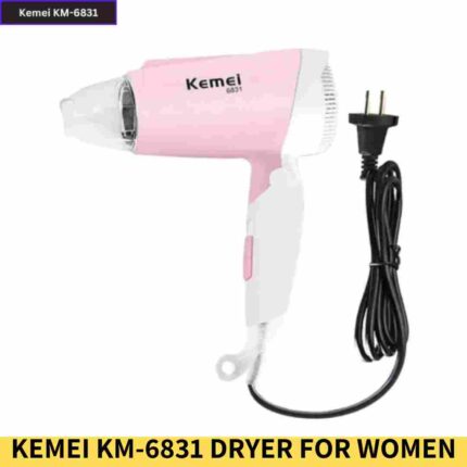 Buy Kemei KM 6831 Cool And Hot Foldable Electric Hair Dryer For Women Online Trimmer BD