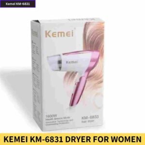 Buy Kemei KM 6831 Cool And Hot Foldable Electric Hair Dryer For Women Online Trimmer BD