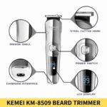 Buy Kemei KM 8509 Waterproof Hair Clipper and Beard Trimmer for Men in BD Online – Trimmer BD, Kemei KM 8509 Price in Bangladesh, Kemei Hair Clipper BD, Beard Trimmer for Men Bangladesh, Kemei Waterproof Trimmer, Best Hair Clipper in BD, Rechargeable Beard Trimmer Bangladesh, Kemei KM 8509 Review BD, Buy Kemei Trimmer Online BD