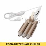Buy Rozia HR 722 Tripple Barrel Hair Curler with Temperature Display Online Trimmer BD