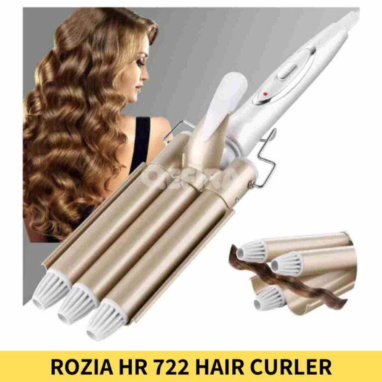 Buy Rozia HR 722 Tripple Barrel Hair Curler with Temperature Display Online Trimmer BD