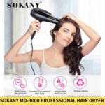 Buy Sokany MD 3000 Professional Hair Dryer for Women in Bangladesh Online Trimmer BD
