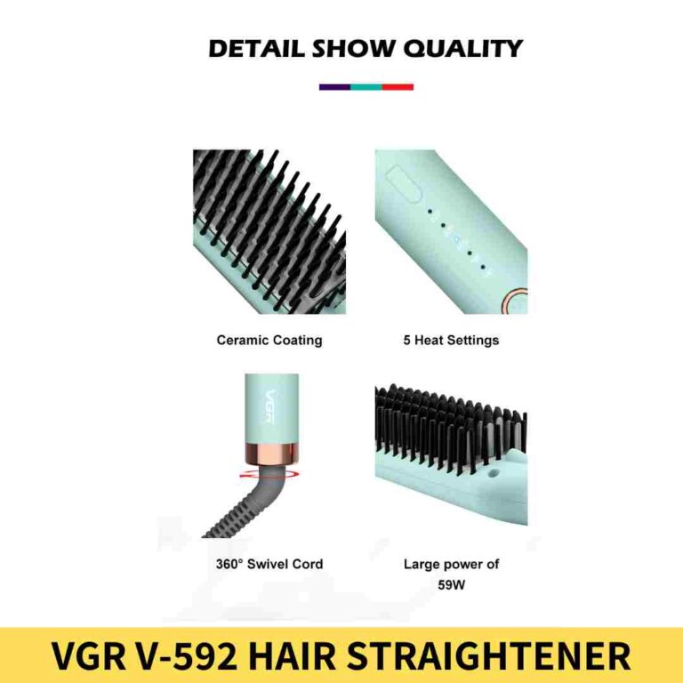 Buy VGR V 592 Hair Straightener Hot Comb and Brush in BD Online Trimmer BD