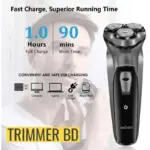 ENCHEN Blackstone electric shaver with fast charging and runtime specifications