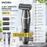 ENCHEN GERY A1 Body Hair Removal Shaver – 3-in-1 Waterproof Electric Trimmer with Digital Display