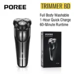 POREE-electric-shaver-with-washable-design-and-600mAh-battery-information