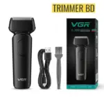 VGR-V-390-hair-shaver-with-product-box-and-USB-charging-cable