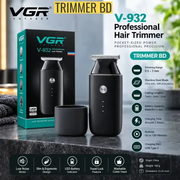 VGR V-932 Pocket Trimmer for Men in Bangladesh Online Trimmer BD