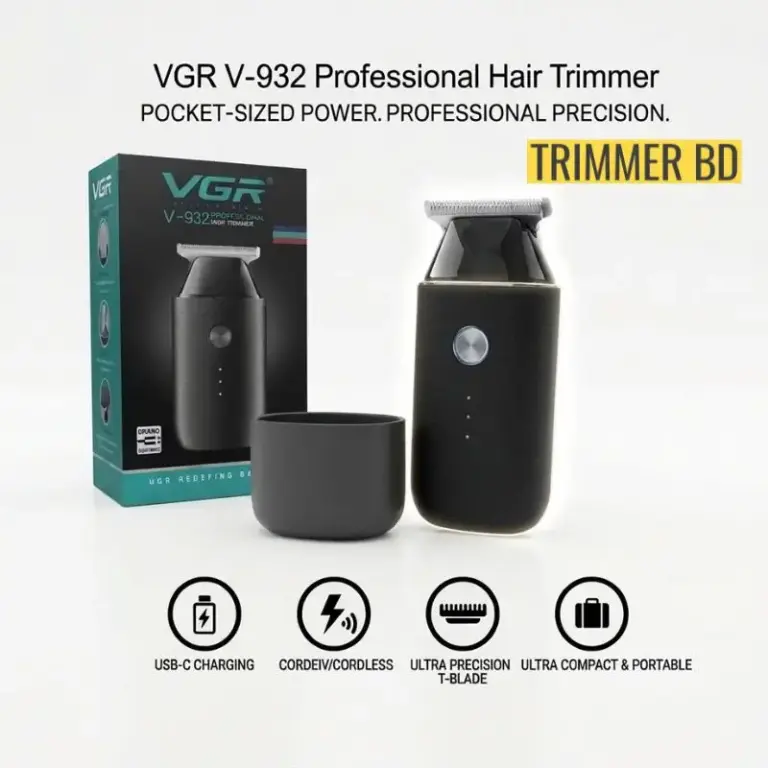 VGR V-932 professional hair trimmer with original packaging