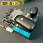 VGR black professional hair trimmer with retail box and accessories