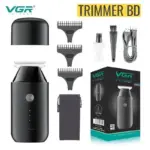 VGR hair trimmer kit with trimming guards, grooming attachments and accessories